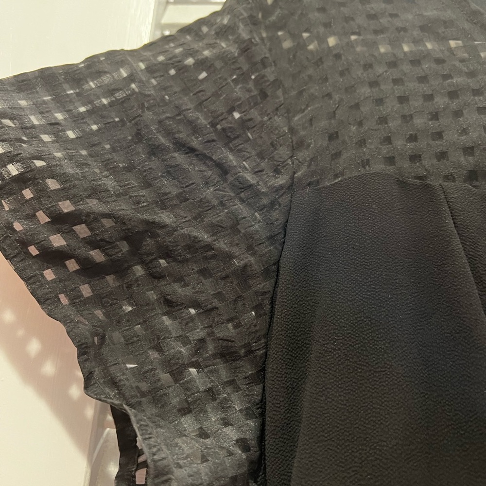 City Chic Black Short Sleeve A-Line Cocktail Dress 22 - Picture 7 of 13